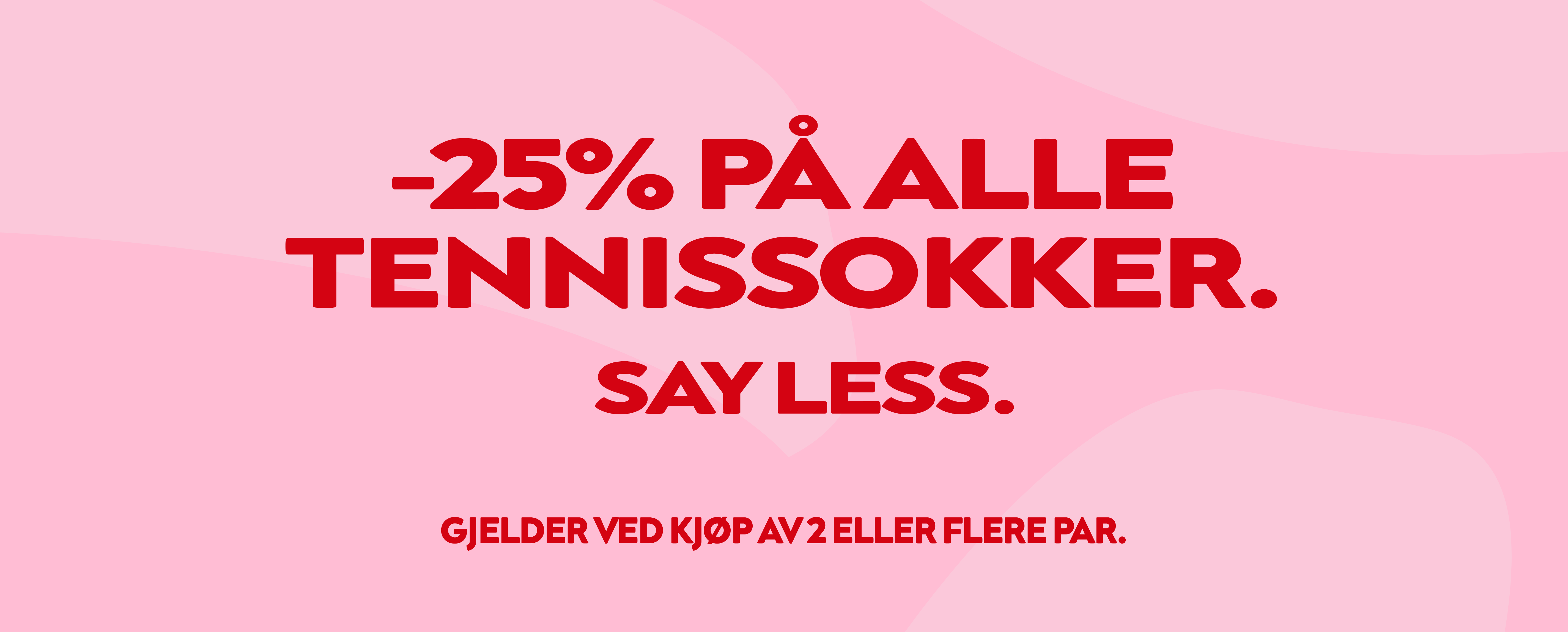 -25% PÅ ALLE TENNISSOKKER